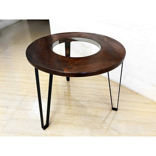 3-Chair Steel Table Set (Dining/Living Room) (Whiskey Barrel Chair-Wine Barrel) - Picture 3 of 10