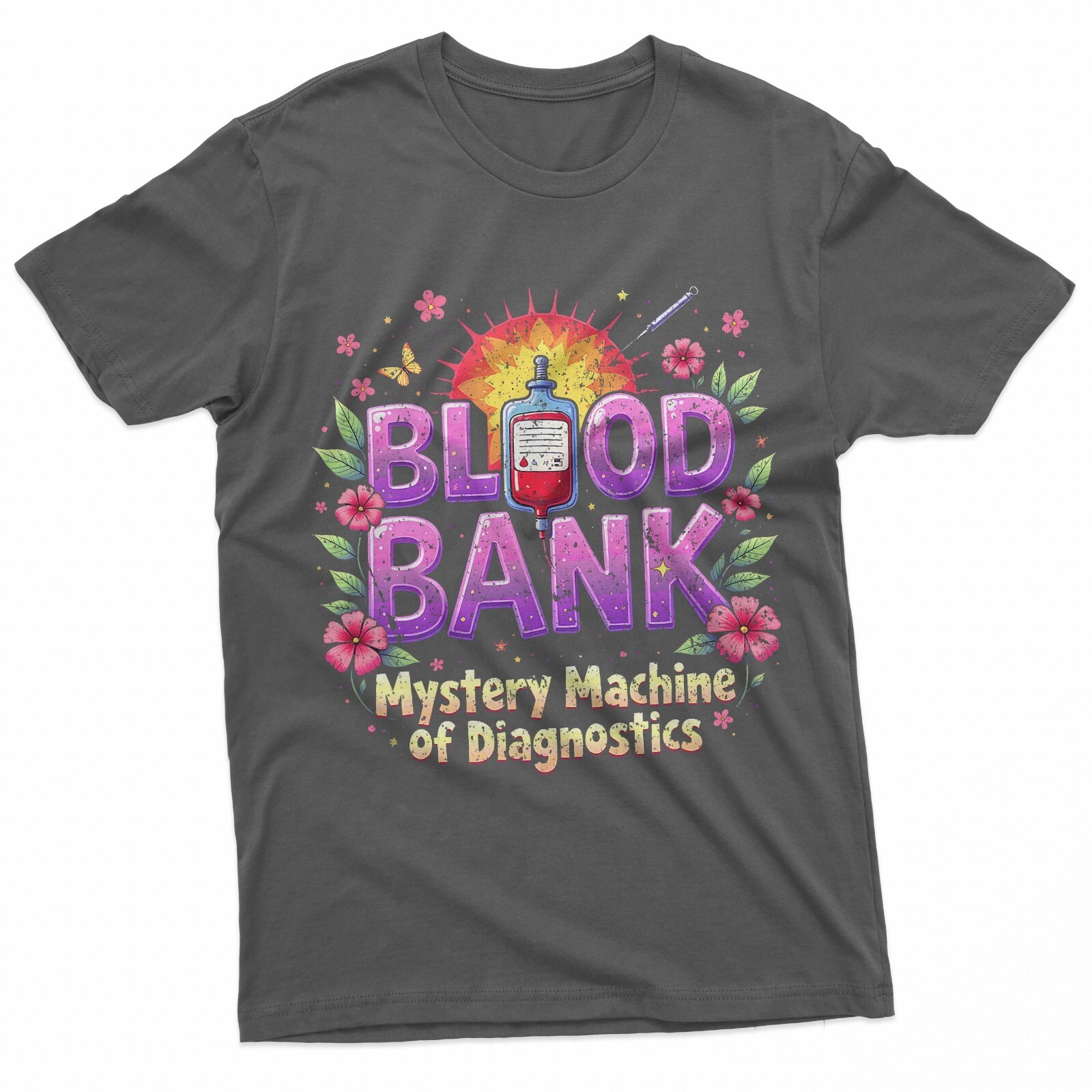 Blood Bank 2025 Mystery Machine Of Diagnostics Lab Week T-Shirt