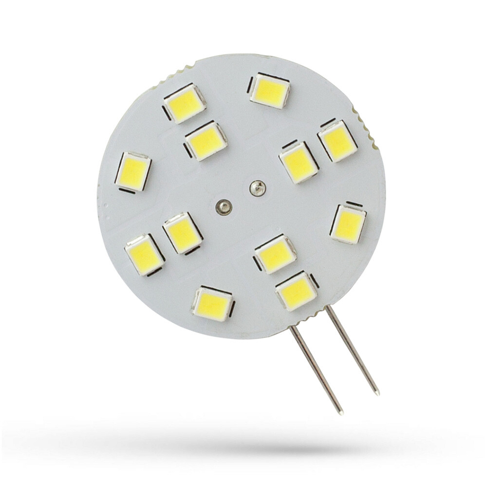Spectrum LED Pin-Base Round Ø3cm 2W G4 12V 230lm Daylight 6000K 