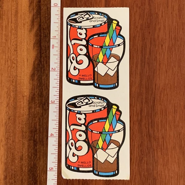 1980s Scratch n Sniff Smell Sticker Lot, Mello Smellos Cola NEW eBay