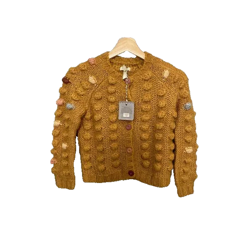 NWT Girl's Matilda Jane Shelly Pom Pom Cardigan Sweater Size 10