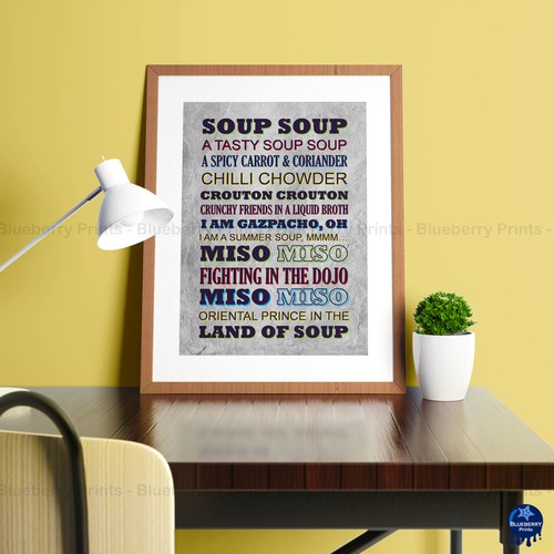 The Mighty Boosh, SOUP SOUP Crimp Song Lyric Poster Print - 2 styles - (3 Sizes) - 第 3/12 張圖片