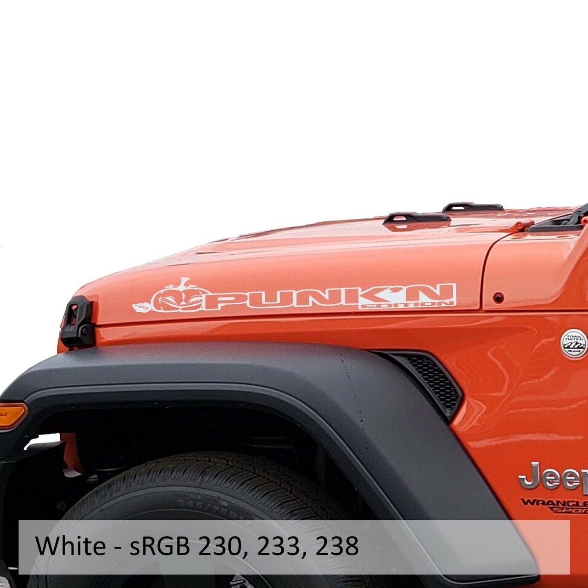 【COVERNAT X WRANGLER】☆COLLABORATION ARTWORK DUCK DOW.N Punk'N Edition Side Hood Vinyl Decal Pair for 18+ Wrangler