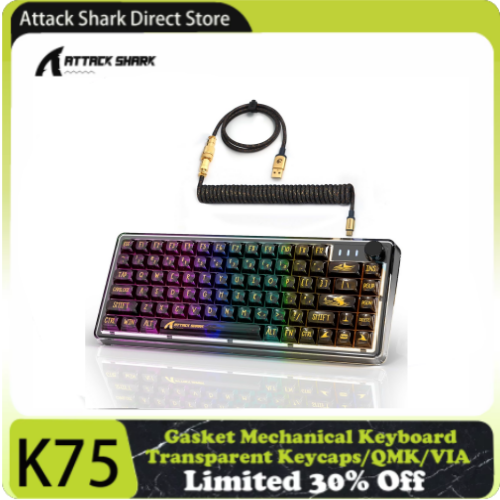 ATTACK SHARK K75 RGB Gaming Mechanical Keyboard Linear Switch