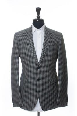 Paul Smith Gray Check Flannel Kensington Slim Fit Blazer 23747
