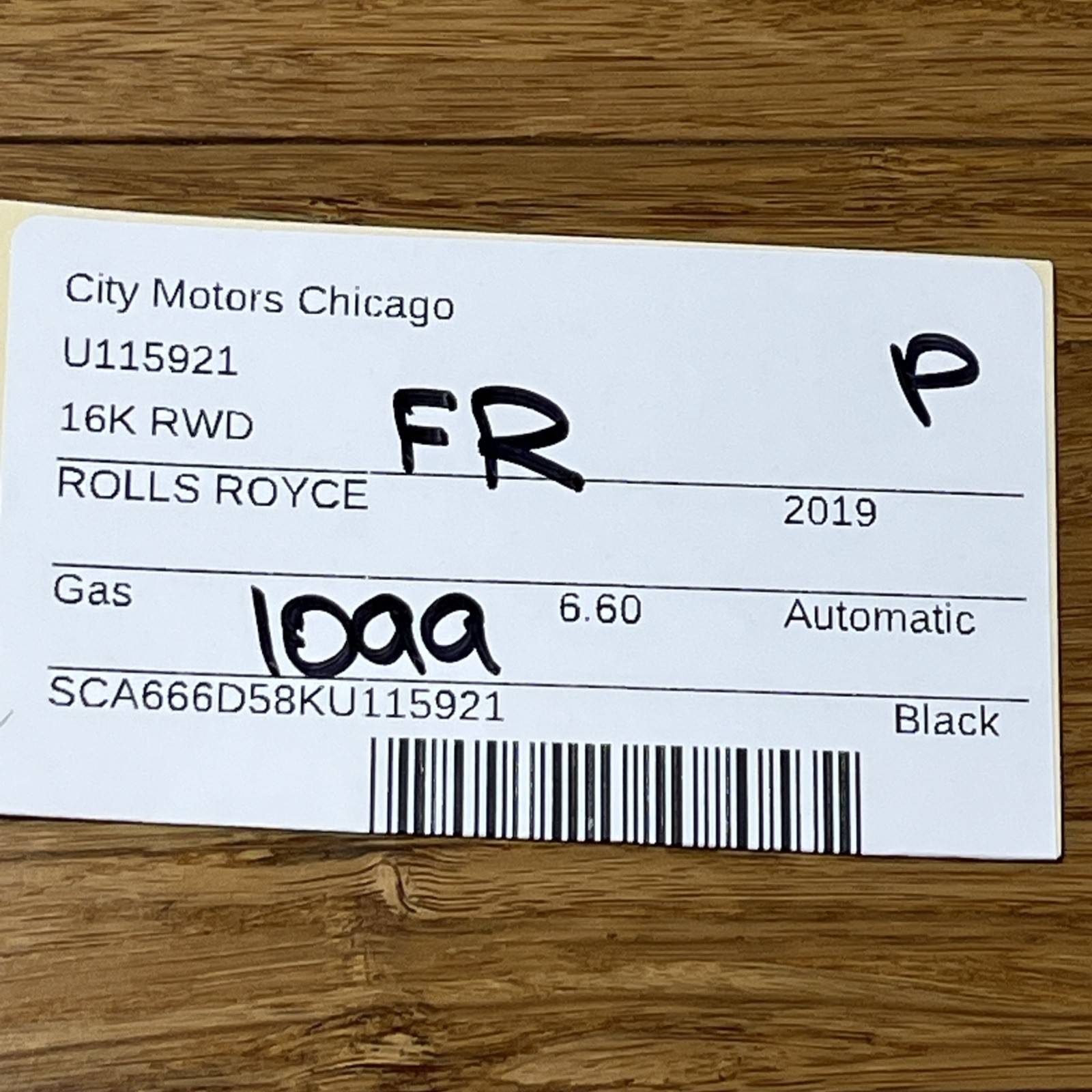 2017-2023 Rolls Royce Dawn RR6 Front Right Seat Upper Rail Molding OEM NOTE