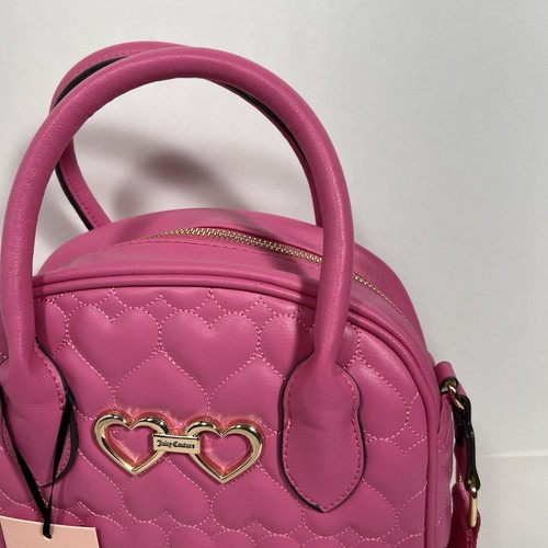 Borsa a tracolla Juicy Couture rosa Bowler direttamente dal cuore nuova con etichetta - Foto 3 di 10