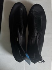 Men's Aqua Water Shoes Black Rubber Aqua Sock Slip on Sports Beach Surf XL 13