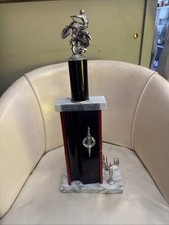 Vintage Motorcycle Dirt Bike Racing Trophy
