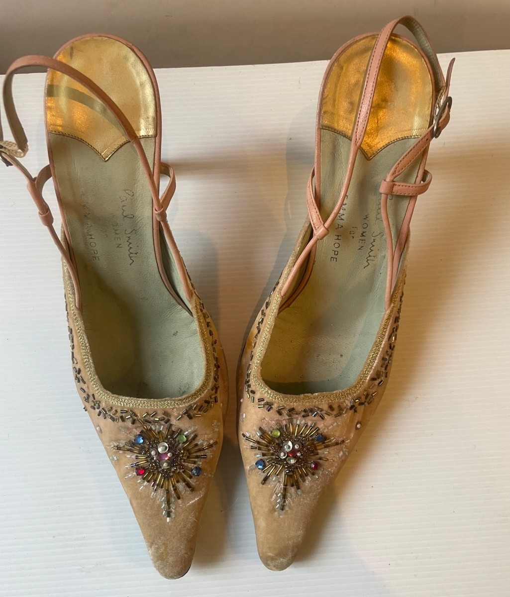 Emma Hope Paul Smith beaded jewel heels shoes 38.5 | eBay