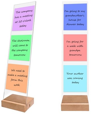 Monitor Memo Board with Removable Design   Portable Sticky Note Holder for Co...