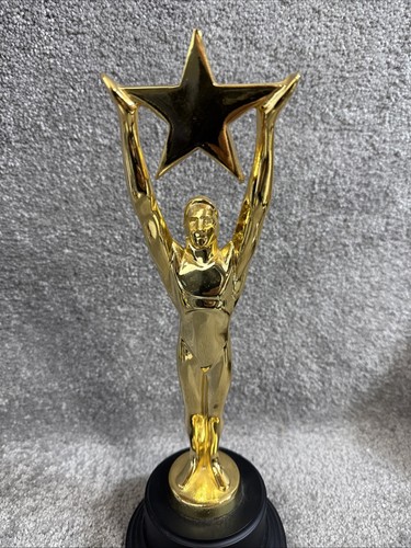Vintage R.S. Owen’s & CO Bronze Metal Star Man Award -Gold Tone- 1990 - Picture 3 of 8
