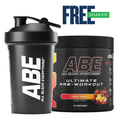 Applied Nutrition ABE Pre-Workout 375g 30 Portionen + GRATIS Shaker alle Geschmacksrichtungen