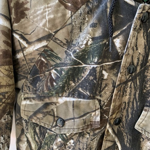 Youth Small Redhead Bass Pro Shop Real Tree Camo Hooded Zip Up LinedJacket - Picture 7 of 16