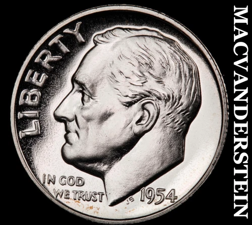 1954 Roosevelt Dime- Silver- Choice Gem Proof Luster No Reserve #J28