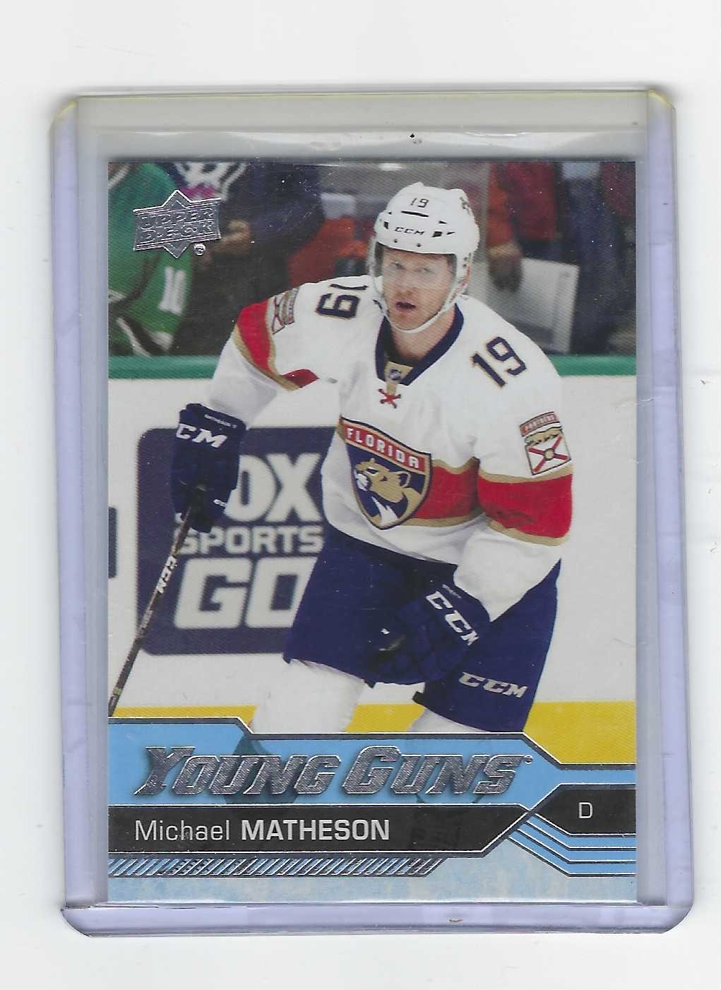 2016/17  UPPER DECK YOUNG GUNS  MICHAEL MATHESON RC # 241