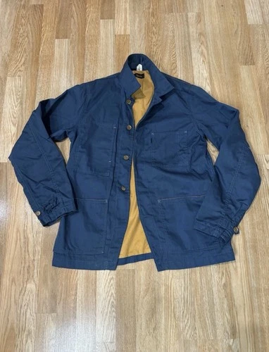 Chimala Japan Blue Jacket Coat Cotton Size L Made In Japan .!! - product listing photo