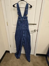 NEW BIG SMITH Overalls Dark Blue Denim Farm Jean 40 X 30 Relaxed Fit With Tags