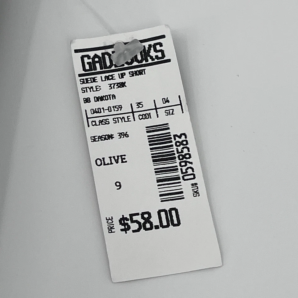 Vintage Y2K BB Dakota Olive 100% Genuine Suede Leather Mid Rise Pants - Gadzooks - Image 4 of 4