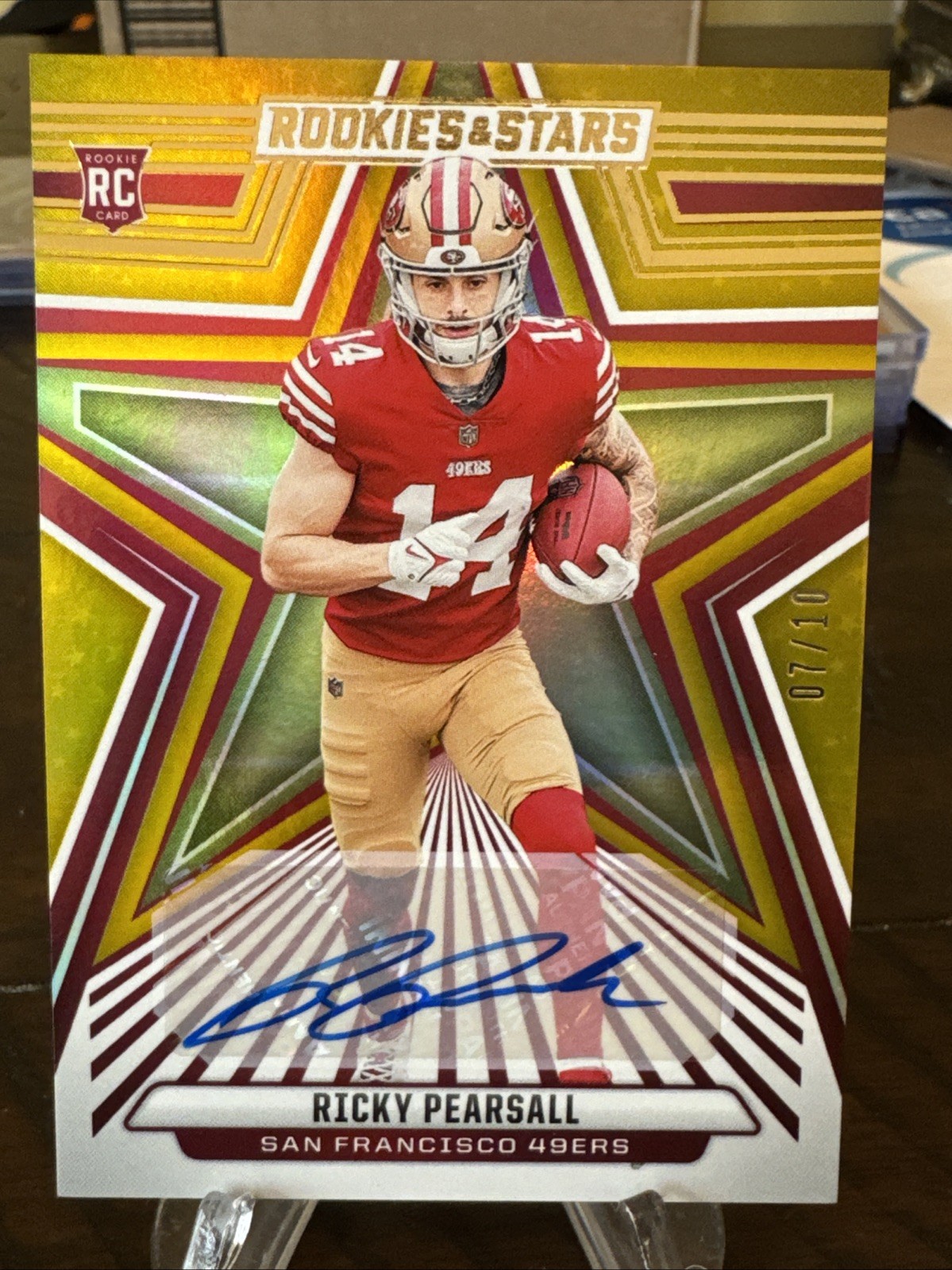 Ricky Pearsall Panini Rookies & Stars #184 Autograph Gold