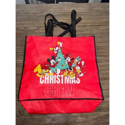 Disney Mickey Minnie Pluto Donald Daisy Christmas Crew Reusable Tote Bag