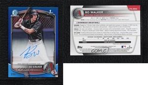 2025 Bowman Chrome Prospect Auto Blue Refractor /150 Bo Walker #CPA-BWA Auto