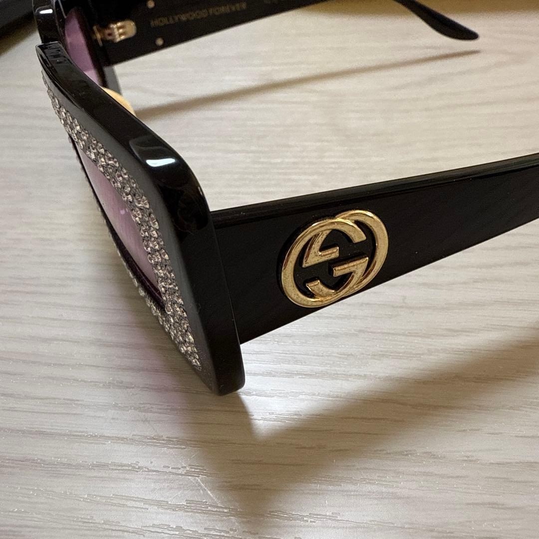 GUCCI Hollywood Forever Rectangular Sunglasses Bl… - image 6