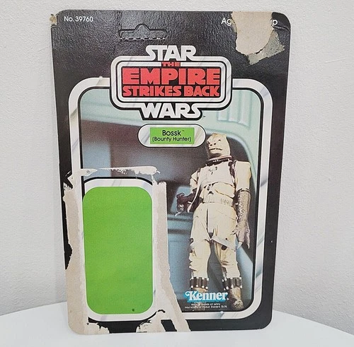 1980🔴 BOSSK Kenner STAR WARS Empire Strikes Back cardback 32 back card