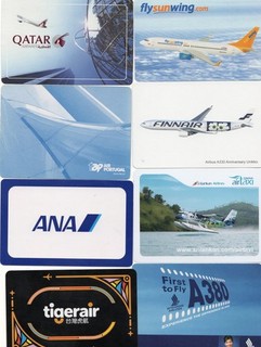 60 x MAINLY MODERN "Worldwide Airlines" SINGLE Play Cards