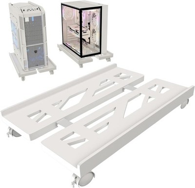 PC Ständer Mobiler CPU Halter mit 4 rollen Computer Tower Ständer für Gaming-PC