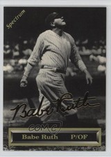 1993 Spectrum HOF I 24K Gold Foil Signature 2259/5000 Babe Ruth #1 HOF 3a0
