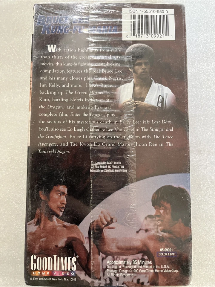 Kung-Fu Mania - Bruce (VHS, GoodTimes) NEW SEALED - Image 2 of 3