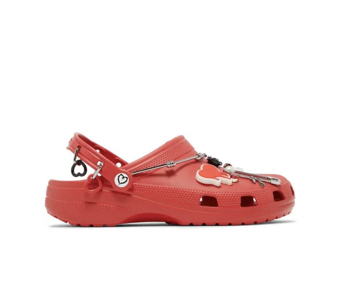 Crocs Karol G x Classic Clog Metal Hearts Limited Edition UK11 US12 EU46 BNIB DS image 2