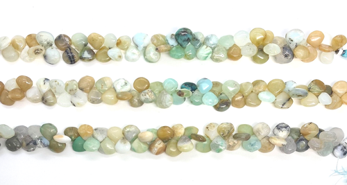 Natural Peruvian Opal Top Drilled Teardrops Various Sizes and Variations - Picture 13 of 18