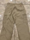 Mens 34X30 Dickies LP337DS Beige Khaki Occupational Cargo Work pants Distressed — photo 3
