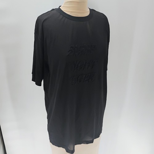 Maison Margiela/Oversized logo T-shirt Sheer Sleep Tight Tiger Texture Font - Picture 8 of 9