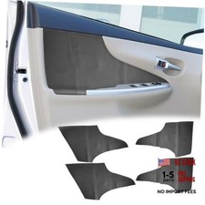 Door Panel Cover Compatible With Toyota Corolla 2009-2013 Black