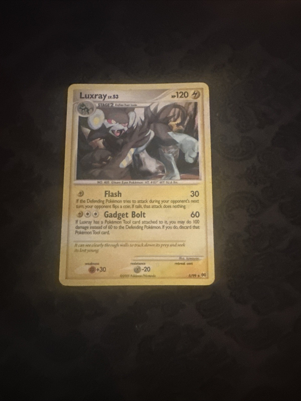 Pokemon Card - Luxray - Holo Rare (5/99) Platinum: Arceus