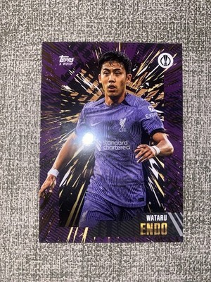 Wataru Endo - 2023 Topps Gold X-Whip - FC Liverpool