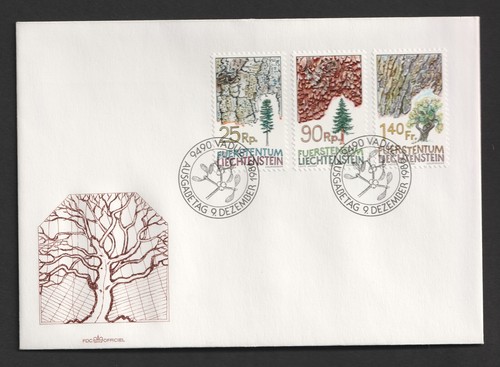 1986 Liechtenstein Tree Park FDC. Vaduz First Day Cover