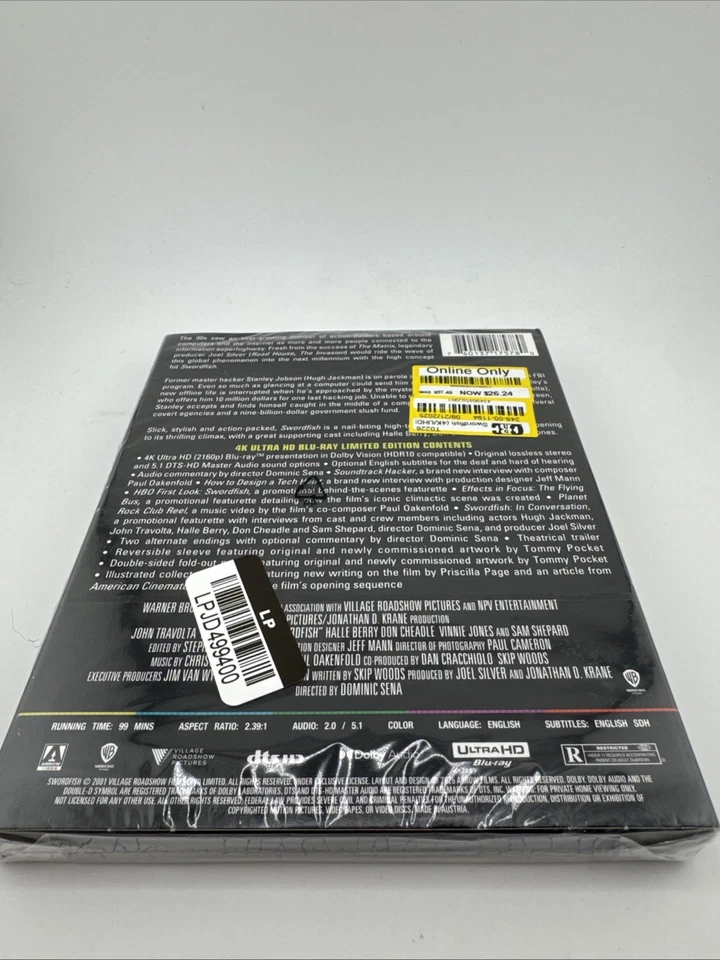 Swordfish [New 4K UHD Blu-ray] Ltd Ed, 4K Mastering - Image 2 of 2