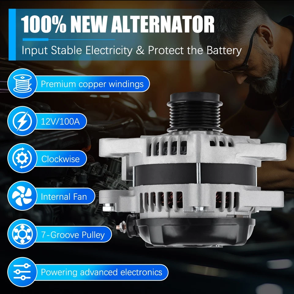 Alternator For For Toyota Camry 2007-2016 Avalon 2005-2015 Venza 2009-2012 3.5L - Imagem 3 de 4