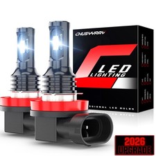 H11 H9 H8 LED Headlight Bulb Low Beam/Fog Light 50W 5000LM 6000K White 2x