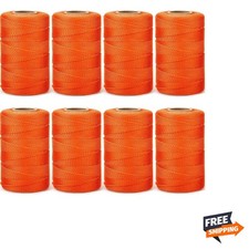8 Rolls Mason Line Braided Nylon String Total 4000 Feet Length Masonry Nylon ...