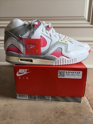 Nike Air Tech Challenge II QS White Racer Pink Agassi Men's Sneakers Size 13
