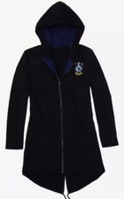 Harry Potter Ravenclaw Robe Hoodie Jacket Zip Adult Sz M Nwt