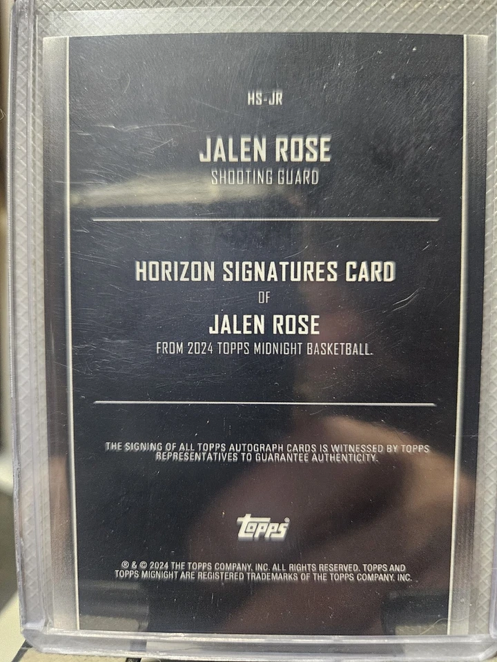 2024 Topps Midnight Horizon Signatures Jalen Rose HS-JR 19/25 Foto 2 de 2