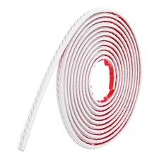 Peel and Stick Molding Trim for Wall 0.5"x16 ft Self-Adhesive Trim White/Silver