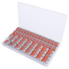 50 PCS Lever Wire Electrical Connectors Nuts Assortment Kit with 28-12 AWG, Mult