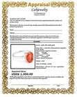 GENUINE 3.25 Cts PADPARADSCHA SAPPHIRE RING 10K GOLD - Free Appraisal - NWT — photo 7
